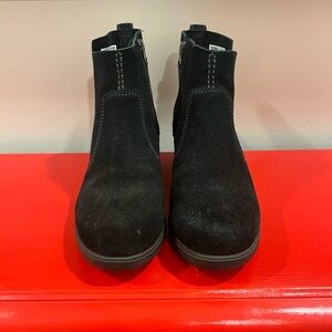 Black Suede Sorel Ankle Boots